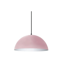 Colgante Bell 08 Media Esfera 30 Cm E27 Aluminio Rosa Pastel