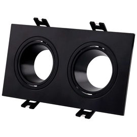 Spot Embutido Rectangular Dicroica Matt2 Antidesl Gu10 173 X 93 X 29 Mm Negro