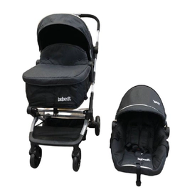COCHE DE PASEO BEBESIT SOGNO - GRIS 3 en 1 HASTA 36 MESES (1365TS-C)