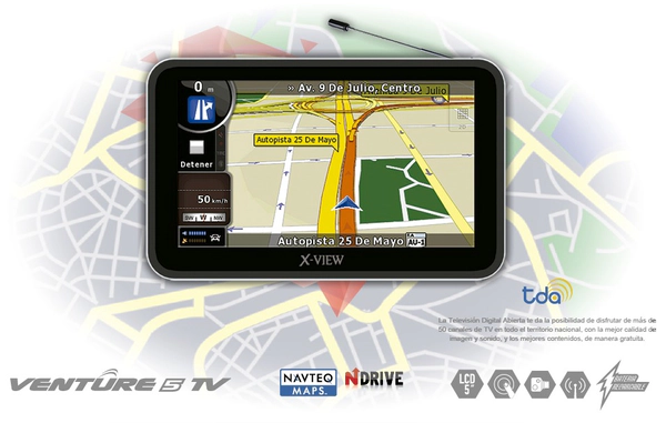 GPS X-VIEW 5" VENTURE TV HD /ACE IC04370775B TDA