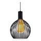 Colgante Veloso 1 Luz Hierro E27 Negro