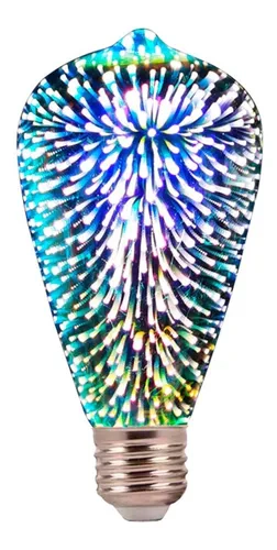 Lámpara Led Pera Galaxy E27 4w Fantasía Decoración
