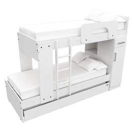 Cama Cucheta Blanca Superpuesta Mosconi Infantil Blanco