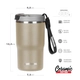 Vaso Doble Pared Waterdog CLYDE480CM 480 ml Acero Concrete