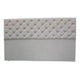 Respaldo Sommier King 2 Metros Ecocuero Multicapitone Rombo Color Crudo