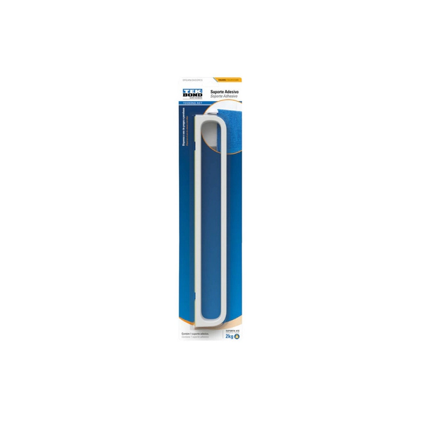 SOPORTE ADHESIVO BLANCO PARA TOALLA EN BLISTER TEK BOND