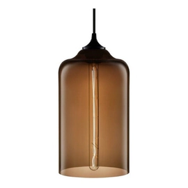 Colgante Hold Cristal 1 Luz E27 17Cm Marron