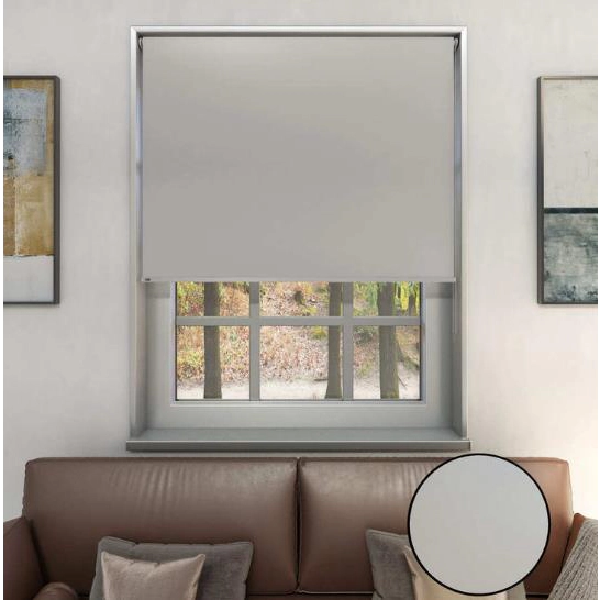 CORTINA ROLLER BLACK OUT - GRIS CLARO 120 X 165