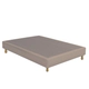Sommier Ecocuero 140x190 tiza patas madera
