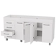 BAJOMESADA ORLANDI BL 610 PREMIUM - BLANCO 4 PUERTAS 4 CAJONES