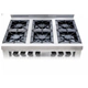 Cocina Industrial Corbelli Cf100 - Acero Inox 5 Hornallas Gas Natural O Envassa