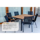Set Avelino 87-FR-KITSO 6 Sillones y Mesa Rectangular Pisa