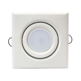 Pack X10 Spot Embutir Led Techo Cuadrado Neutro 7W Blanco