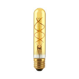 Lampara Tubo Filamento Torneado Led 2W E27 Ambar