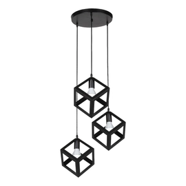 Colgante One Trio 160X160Mm Negro