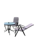 Set de 4 Sillones y Mesa Redonda Avelino FR-ITS011 Bérgamo
