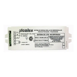 Sistema De Energia Para Luz De Emergencia Led Atomlux 1604