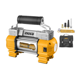 COMPRESOR DE AIRE PORTATIL ENCHUFE 12V-120PSI (8BAR) INGCO AAC2508-4