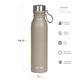 Botella Deportiva Waterdog BUHO750CM Acero Inox 750 ml Concrete