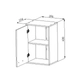 ALACENA ORLANDI LI 649 PREMIUM - LINOSA 1 PUERTA 1 ESTANTES