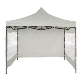 Gazebo con Paredes Laury 800 D 3x3 mts Plegable Blanco