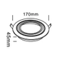 Emb Zac Ar111 Chapa Cardanico 170Mm 12W Negro Neutro