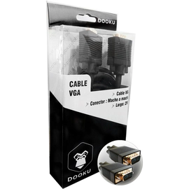 CABLE DOOKU DK-VGA20 VGA MACHO A MACHO GOLD 24K 2 MTS