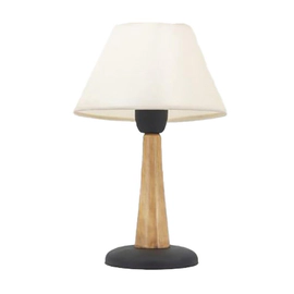 VELADOR RSILUMINACION 794 MADERA ECO NATURAL BASE 2 NEGRO 2