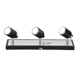 Apliques de pared Lampara Led Interior Julita 3 Luz Negro