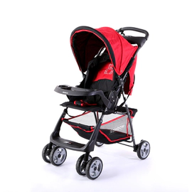 Cochecito De Bebé Rainbow 284 Ne Rj Tonic Negro Rojo
