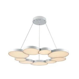Lampara Colgante Techo Nube 75W Aluminio 220V Blanco Mate