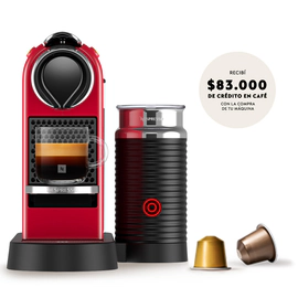CAFETERA NESPRESSO CITIZ & MILK CHERRY - ROJA 1LT 19BAR AUTO APAGADO (C123-AR-C