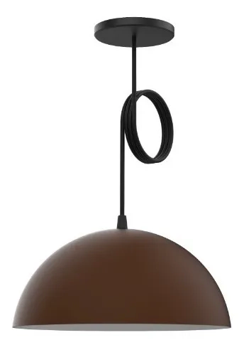 Colgante Bell 08 Media Esfera 30 Cm E27 Aluminio Oxido