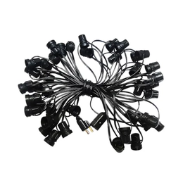 Guirnalda Led 20M Con 40 Portalampara Eco Negro