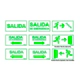 Cartel Hombre Flecha Puerta Emergencia Luminoso A Leds Atomlux