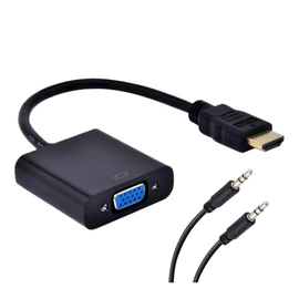 ADAPTADOR LETOS LE-A300 HDMI A VGA CON AUDIO
