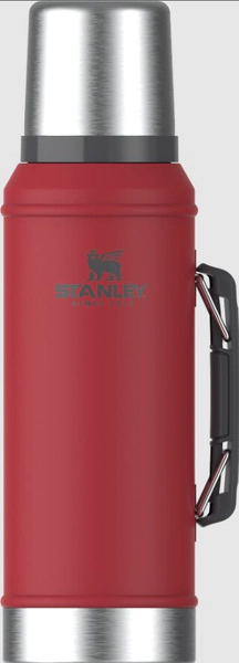 Termo Stanley 950ml Con Manija Y Tapón Cebador - Original - Rojo