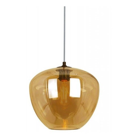 Colgante Aperol 1 Luz E27 Diam 28Cm Alto 25Cm Vidrio Ambar