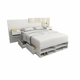 Box De Cama Cajonera Zapatero 6442 2 Plazas Base Sommier 140 Blanco