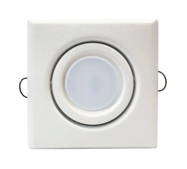 Spot Embutir Led Techo Cuadrado Frio 7w Blanco