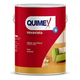 LATEX INTERIOR NOVAVISTA PROFESIONAL 4L QUIMEX COLORES NUESTROS 2031