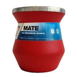 Mate Térmico Coleman Acero Inoxidable Termico 220ml Rojo