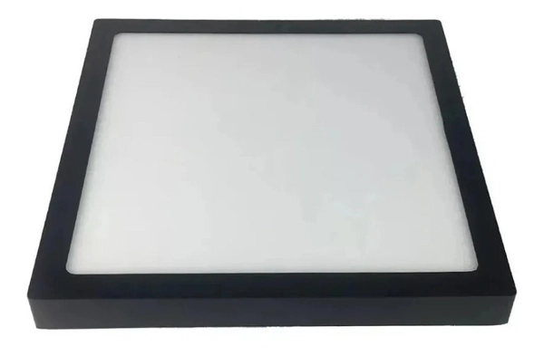 Plafon Led 60X60 48W Negro De Aplicar Frio