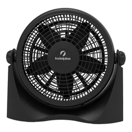 Ventilador de pared y de piso Solei IV20 turbo negro 5 palas 20"