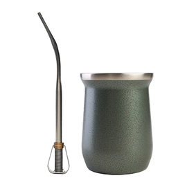 Mate Pampero Origen Con Bombilla Verde