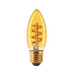 Lampara Vela Torneada 3W E27 2200K
