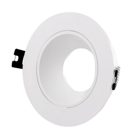 Spot Embutido Redondo Con Mov Antidesl Ioju1 Gu10 113 Mm Blanco