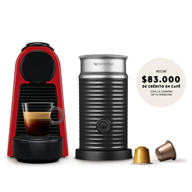 CAFETERA NESPRESSO ESSENZA MINI DAEROCCINO - ROJA AERO 06LTS 19BAR AUTO OFF (A3