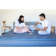 CONJUNTO 200X200X28 - PURPLE - FIRM PRO EURO PILLOW - ESPUMA ALTA DENSIDAD