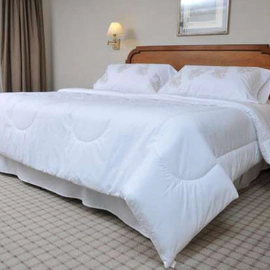 Acolchado 2 1/2 Plazas Brescia Percal Blanco 240X250